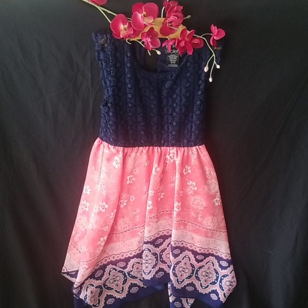 Pink Violet girls dress
